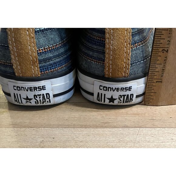 Converse Mens All Star High Top Peacock Acor Striped Sneakers Size 9 Blue SP EXC - Picture 6 of 12